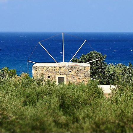 Authentic Cretan Stone Windmill Villa Sitia  Exterior photo