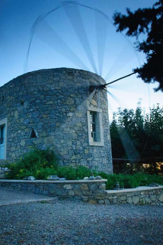 Authentic Cretan Stone Windmill Villa Sitia  Exterior photo